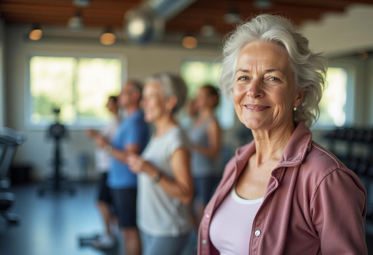 Йога та розтяжка для людей старшого віку в prolenbar, гнучкість та релаксація